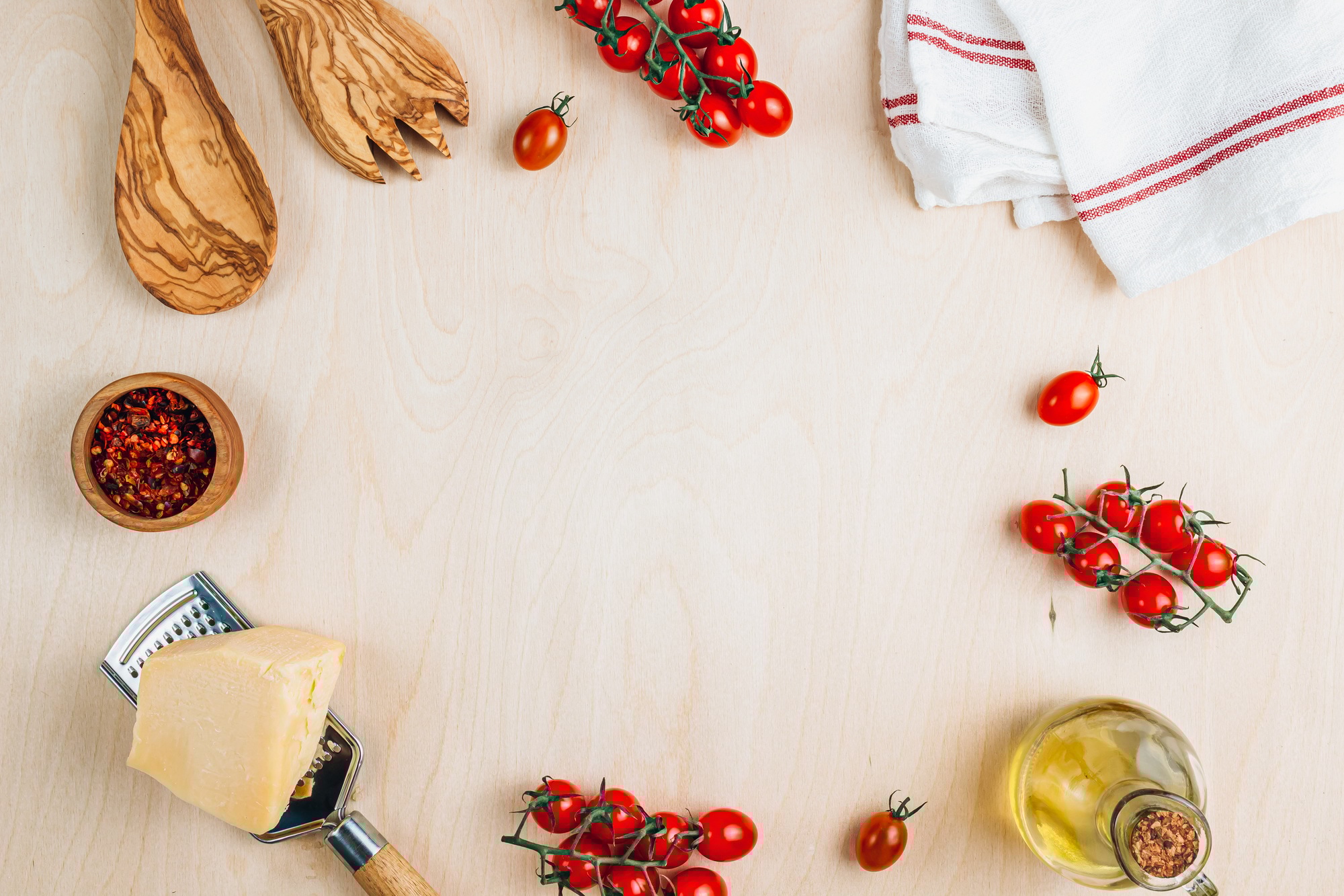 Food cooking background.
